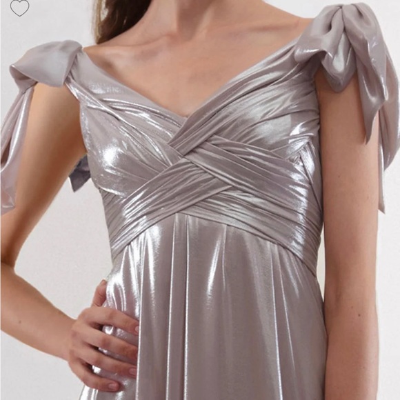 Draped Rose Dress NWT; Bridal; Occasion Gown - Picture 5 of 11